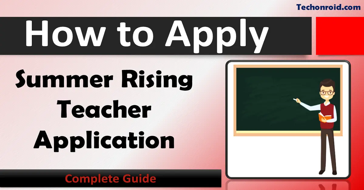 summer rising teacher application,summer rising teacher,