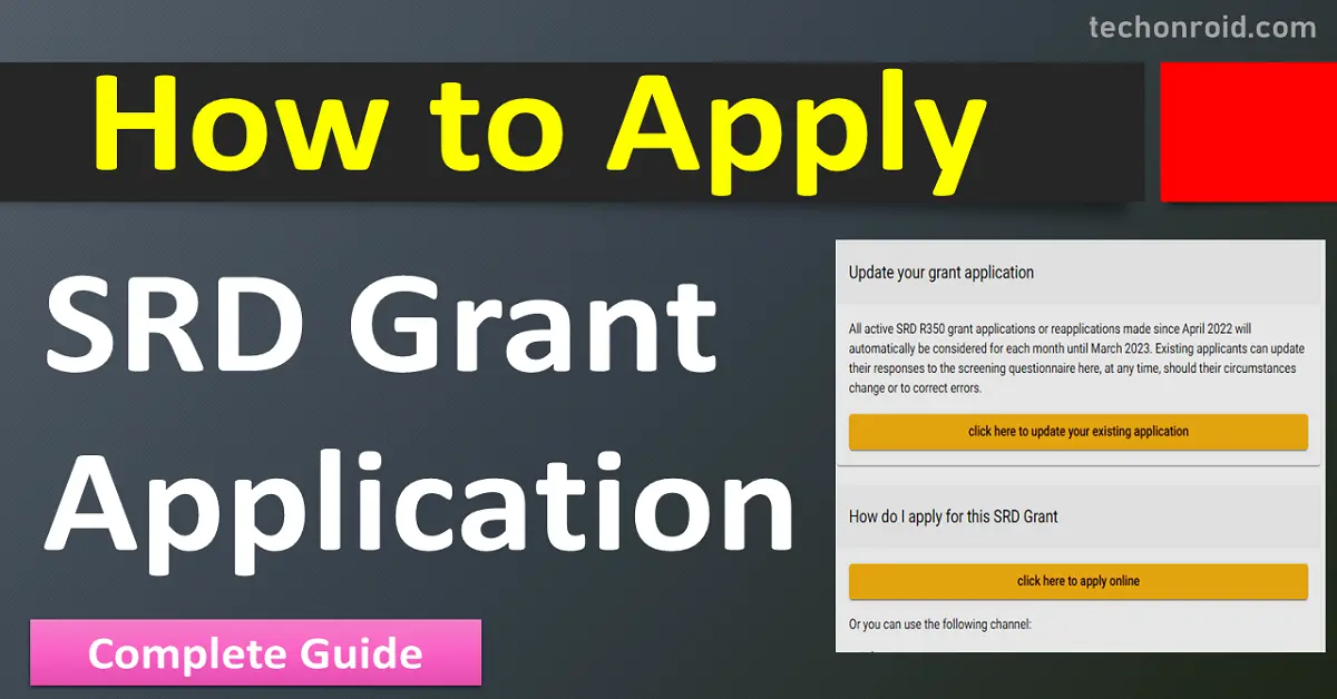 srd grant application,