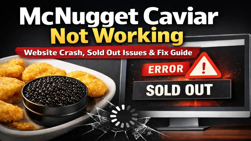 McNugget Caviar Not Working (2026 Update): Website Crash, Sold Out Issues and Fix Guide