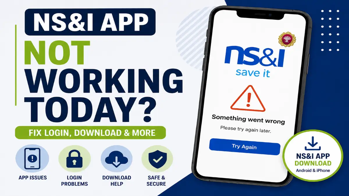 NS&I App Not Working Today? Fix Android, iPhone and Login Problems