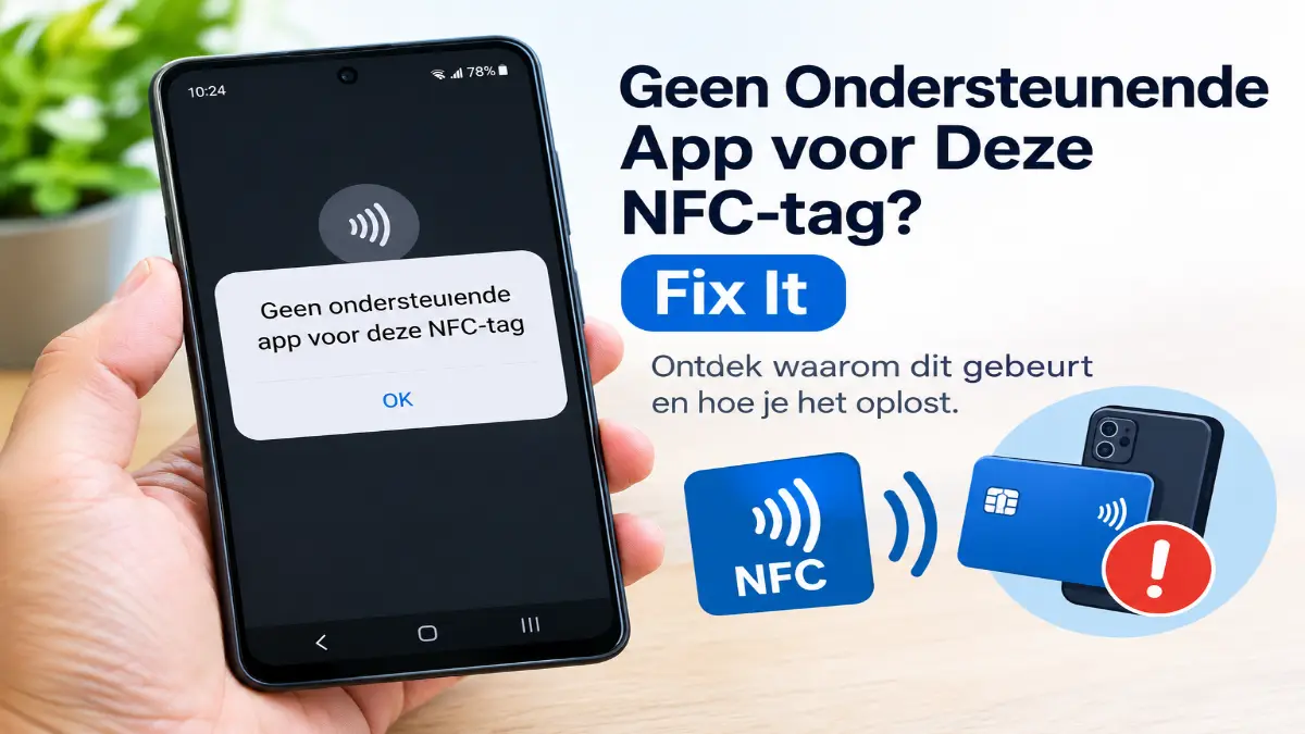 Geen Ondersteunende App voor Deze NFC-tag